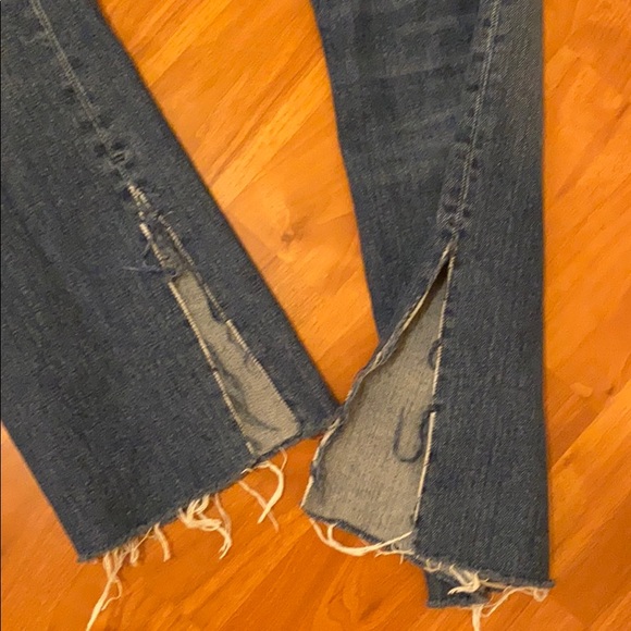 Zara Straight Leg High-Rise Slit Leg Jeans - Picture 14 of 14